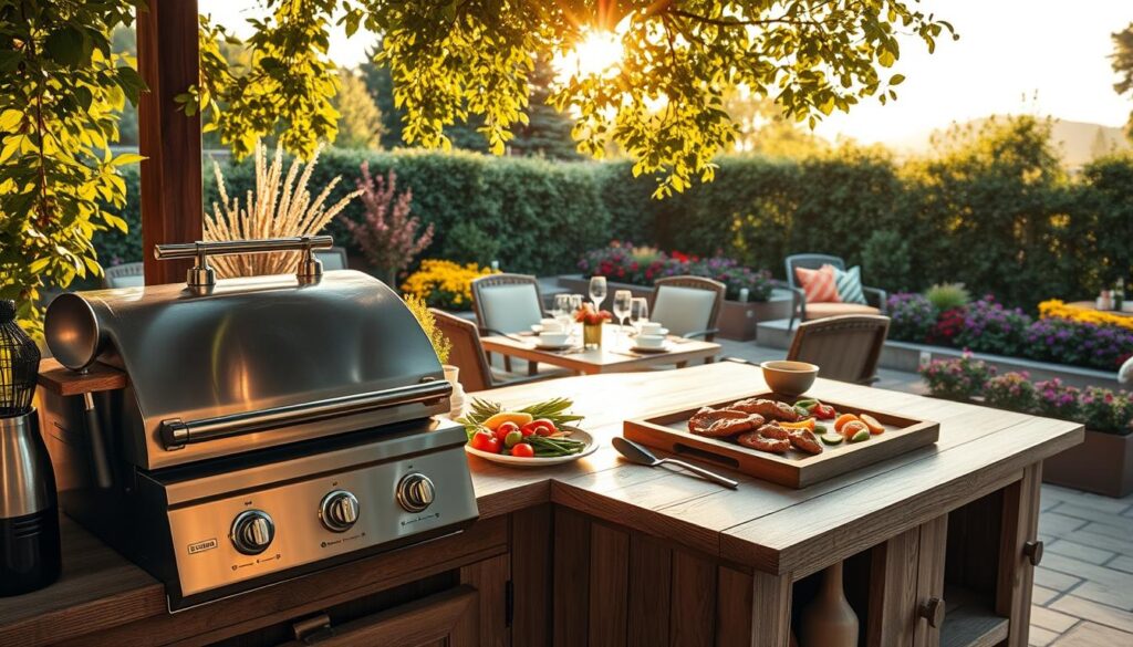 Grillstation Garten