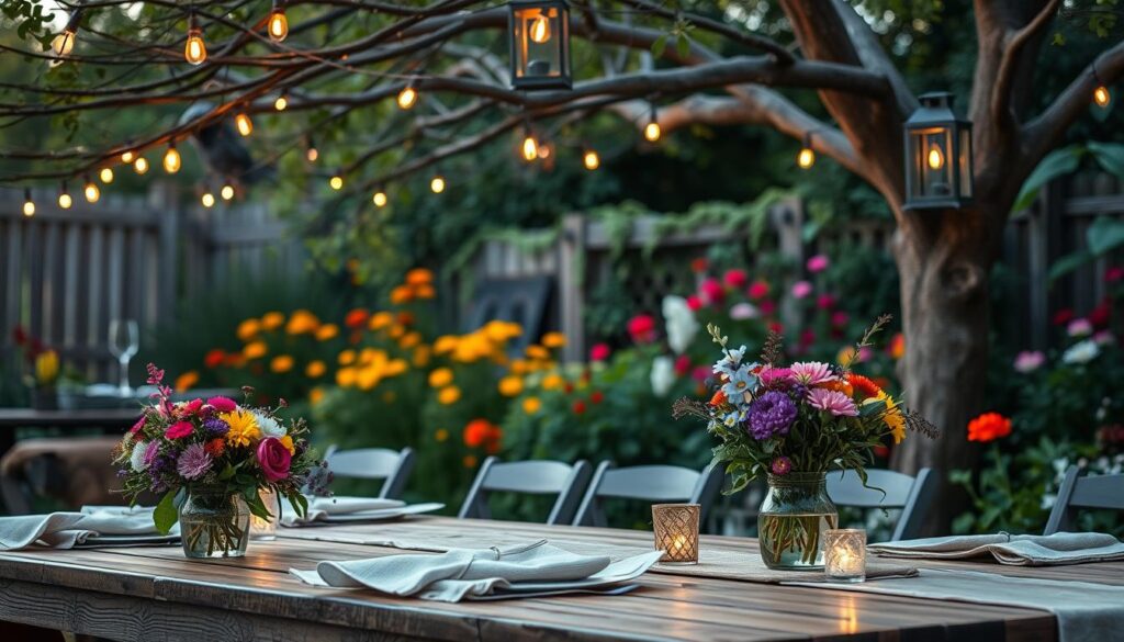 Ideen für Gartenparty Dekoration DIY