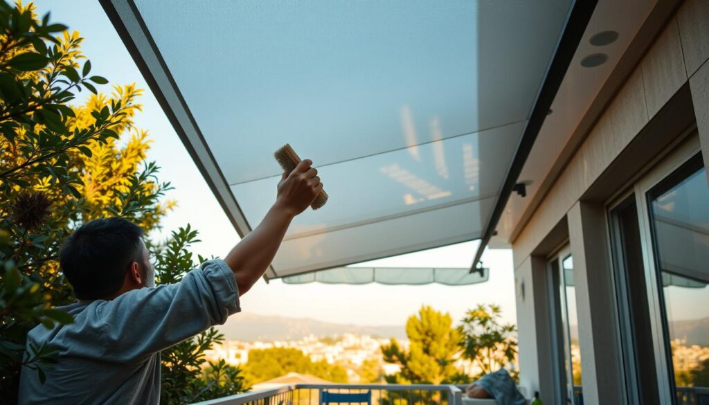 Pflege und Wartung der Balkon Überdachung
