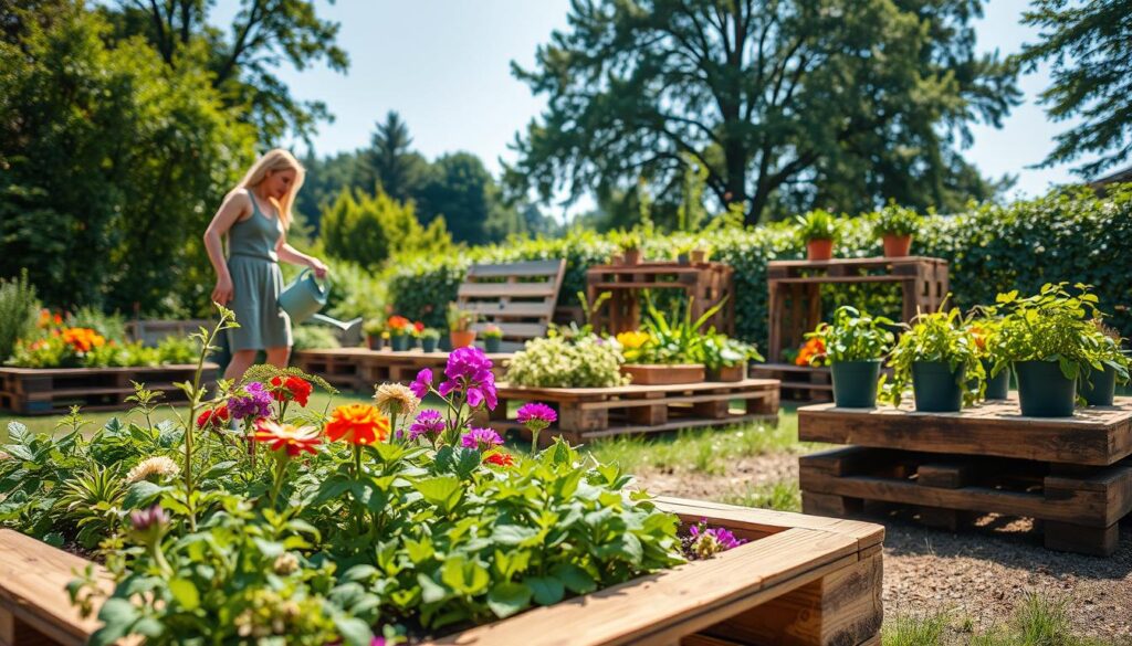 Pflege und Wartung von Paletten im Garten Pflege und Wartung von Paletten im Garten