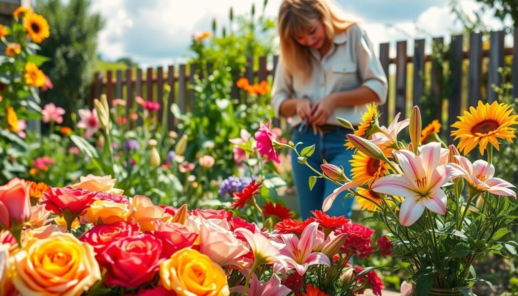 Pflege von Schnittblumen im Garten