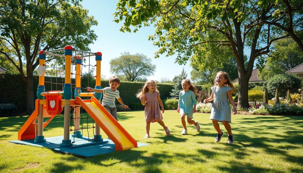 Sicherer spielturm garten