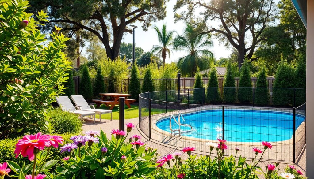 Sicherheit beim poolbau für kleine gärten