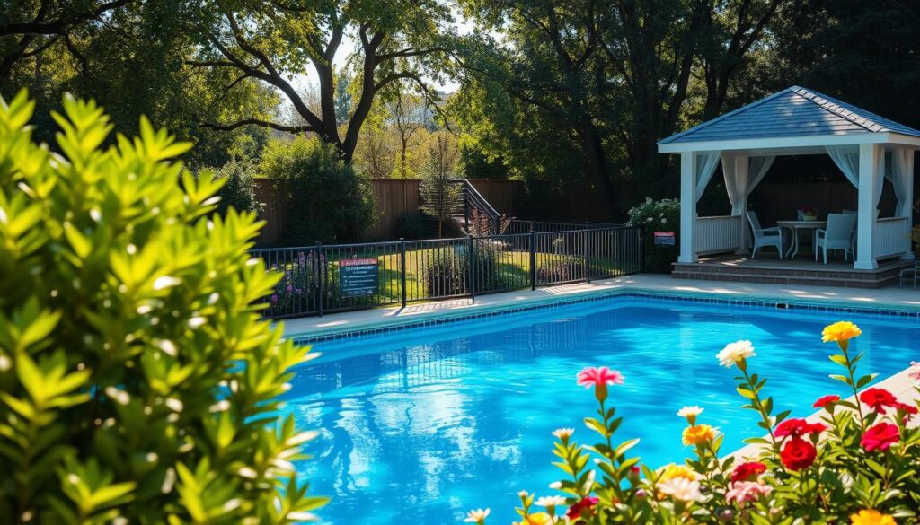 Sicherheit im Schwimmbad Garten
