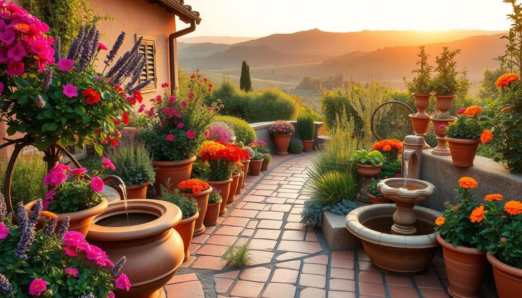 Terrakotta im Garten