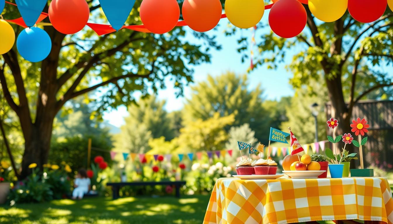 einschulung deko garten
