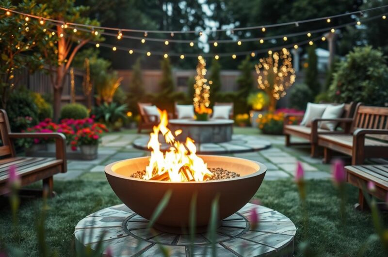 feuerschale garten ideen