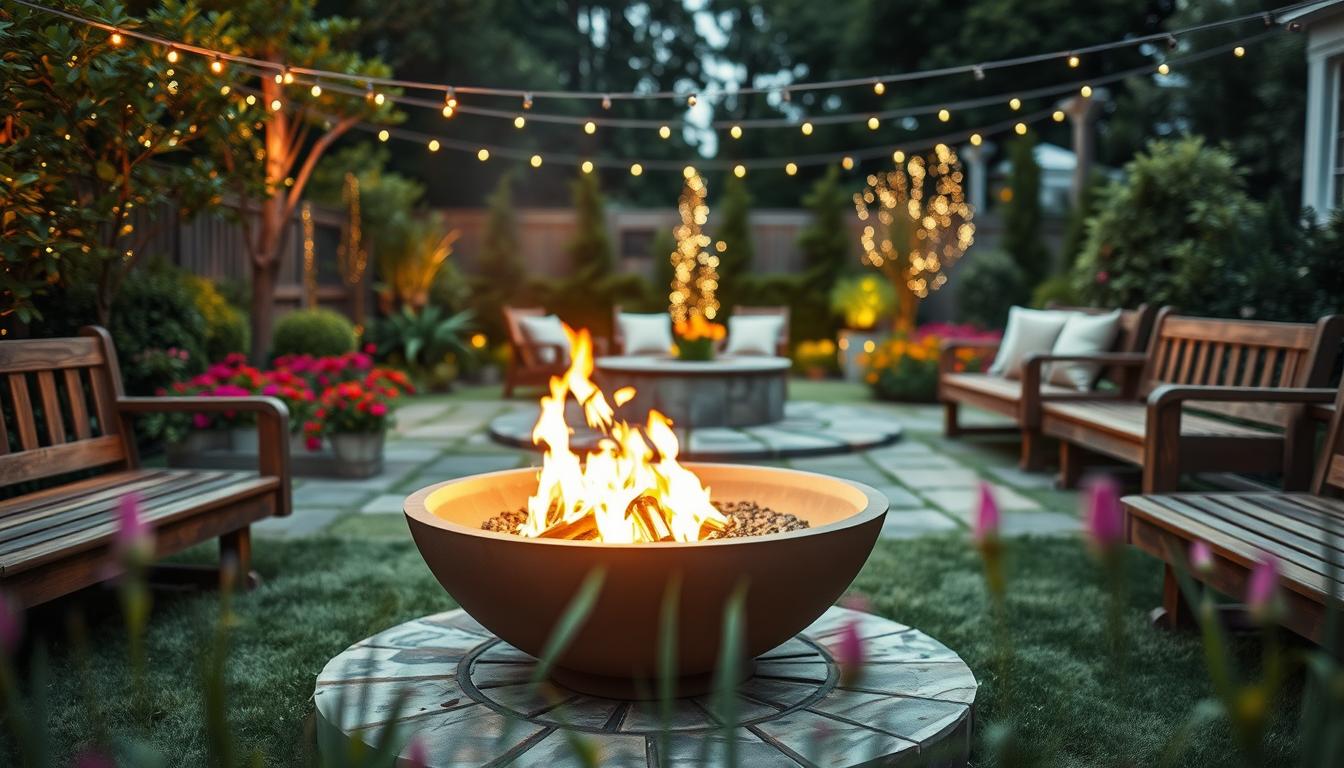 feuerschale garten ideen