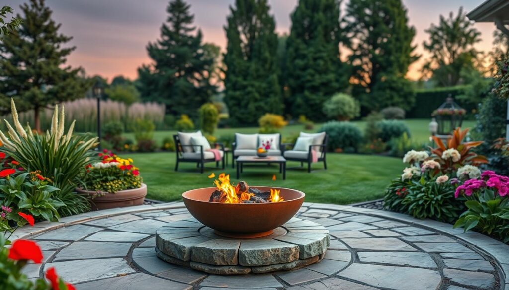 feuerstelle im garten