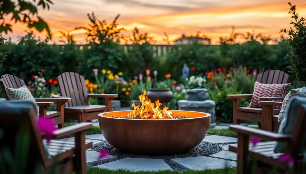 feuerstelle im garten
