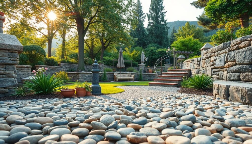 garten landschaftsbau naturstein