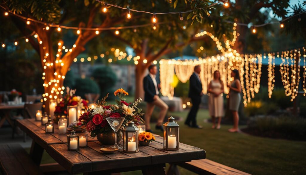 gartenparty Dekoration