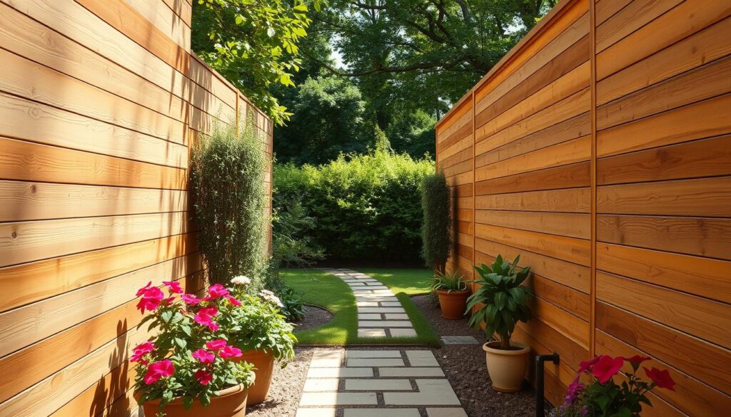 gartenwand holz