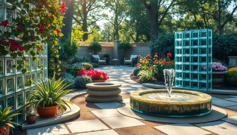glasbausteine ideen garten