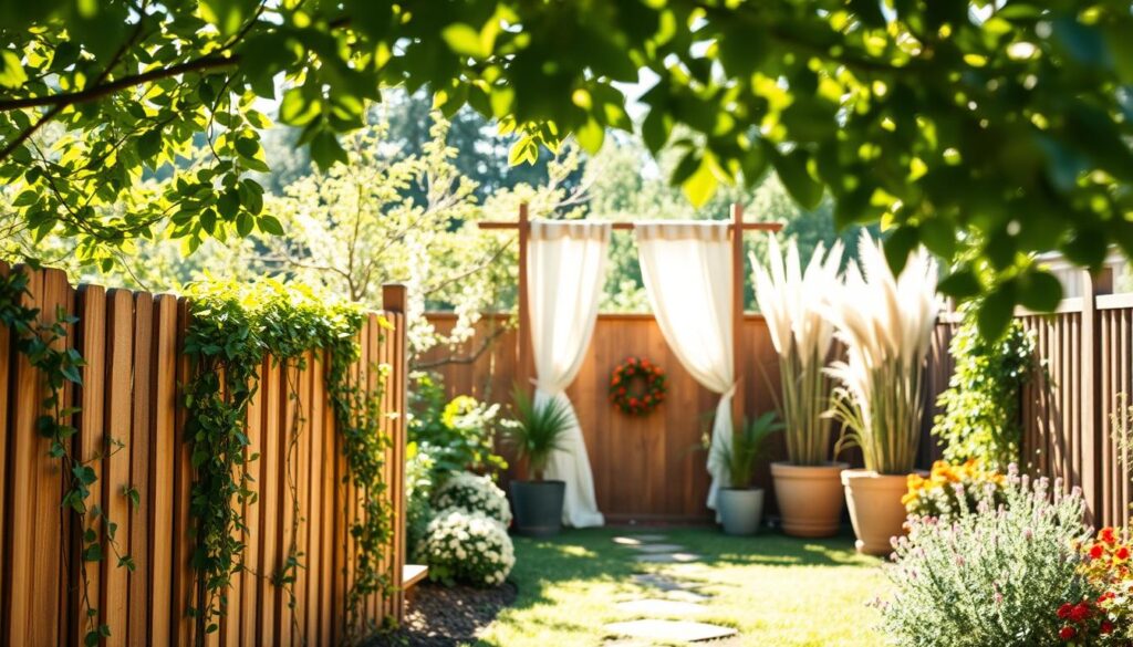 günstige ideen für Sichtschutz im Garten