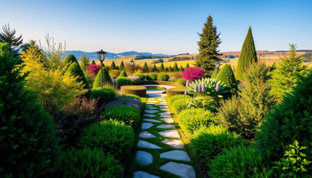 immergrüner garten
