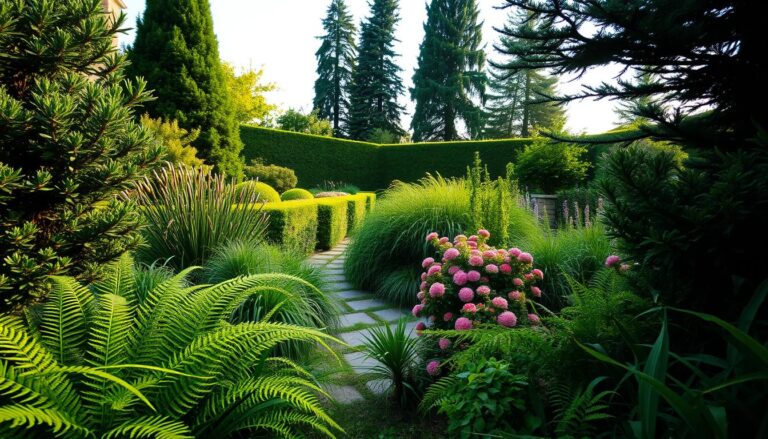 immergrüner garten