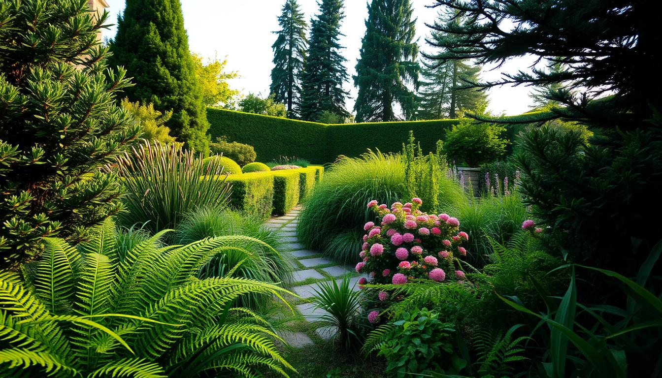 immergrüner garten