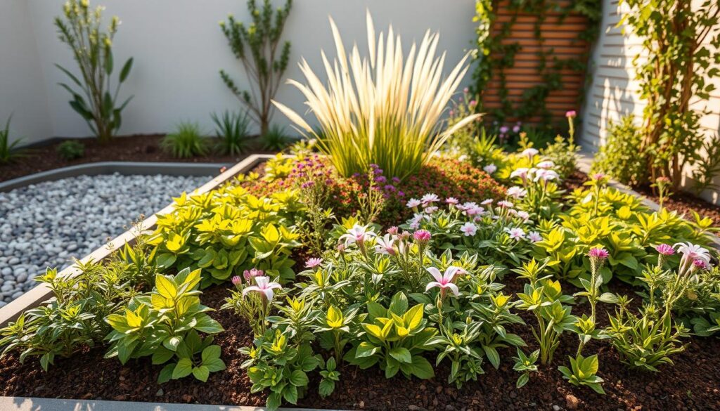 modernes gartenbeet