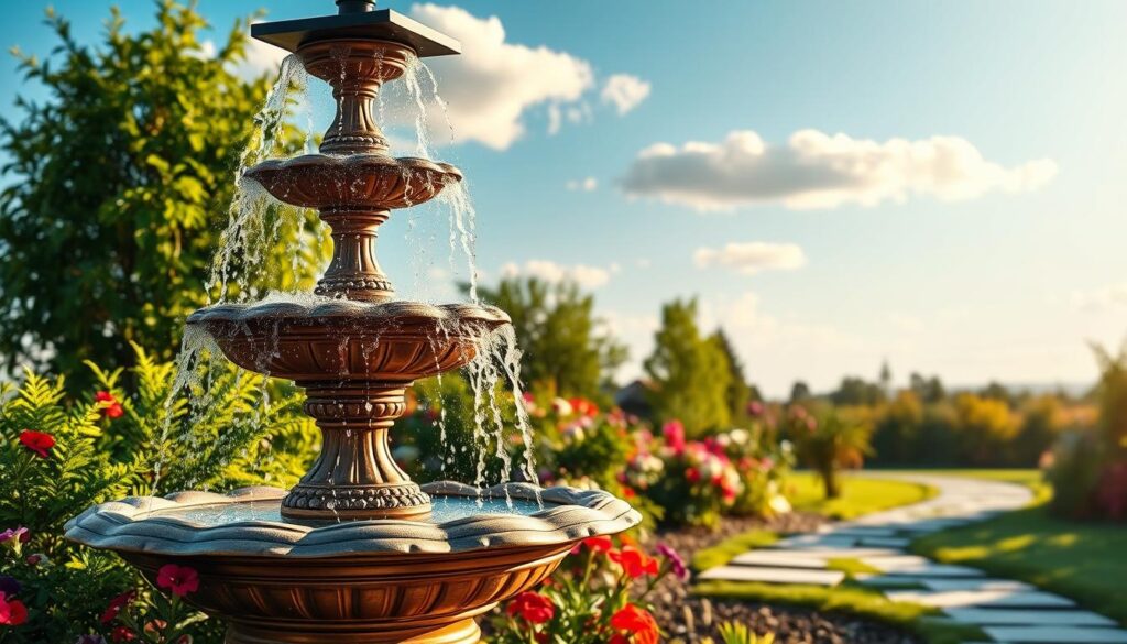solar brunnen für den garten