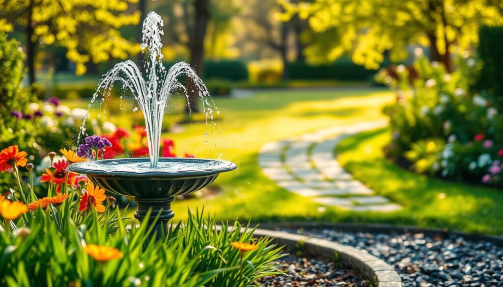 solar springbrunnen garten